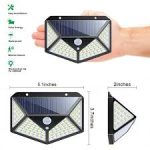 Solar wall light installed for outdoor home and gate lighting