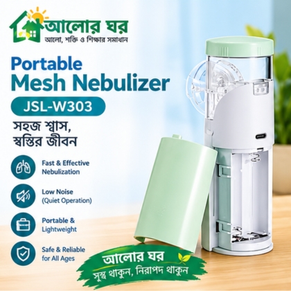 JSL-W303 Mesh Nebulizer with Masks USB Cable and Mouthpiece