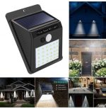 Motion sensor solar security light for outdoor home lighting