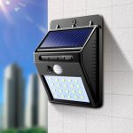 Solar panel of outdoor motion sensor wall light