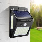 LED motion sensor wall solar light for outdoor use